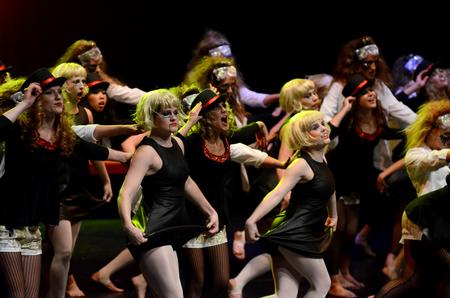 The ladies of Chi Omega perform for guests at the 17th annual Variety Show. - Photo by Anne Richoux