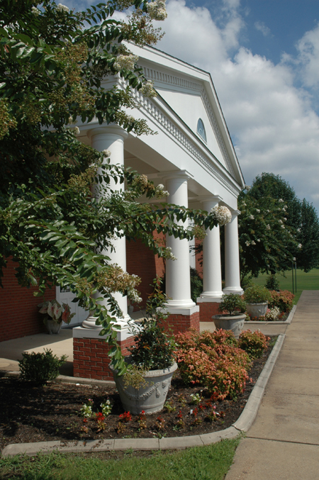 The front facade to Union University's Germantown campus. - Photo by Jim Veneman