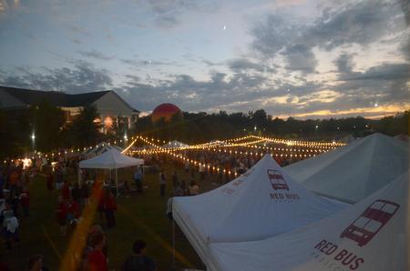 The Red Bus Project, hot air balloon rides, and many student organizations were represented in the festivities at Union Night. - Photo by Amanda Rohde