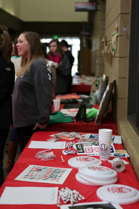 The College Republicans setup at the Student Organization Fair.  - Photo by Kristi McMurry Woody