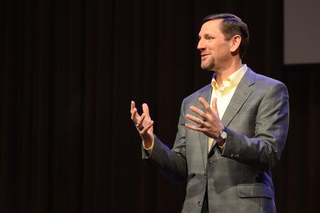 Paul Chitwood, executive director of the Kentucky Baptist Convention, speaks in a chapel service in the G.M. Savage Memorial Chapel. - Photo by MiKalla Cotton