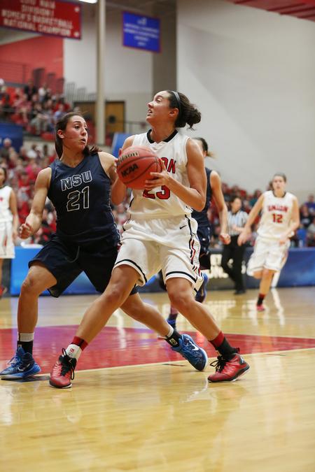 Jaclissa Haislip prepares to go up for a layup during the NCAA Division II South Region Tournament championship game against Nova Southeastern. - Photo by Kristi McMurry Woody