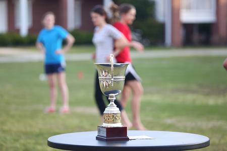 The Union Cup sits on a table waiting to be rewarded to the winning building at Res Life's Field Day. - Photo by Kristi McMurry Woody