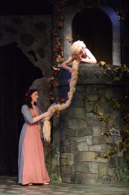 The Union Players perform Into the Woods in the W.D. Powell Theatre. - Photo by Emily Stookey