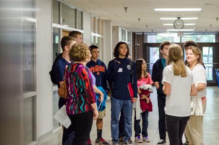 A tour is lead through the Penick Academic Complex on Day at the U, a preview day experience. - Photo by David Parks