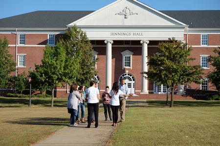 As part of a Day at the U, prospective students and their families get a tour of campus. - Photo by Kristi McMurry Woody