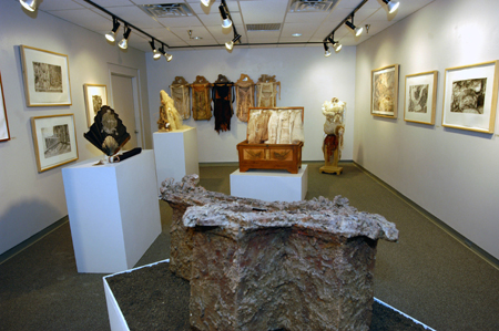 The sculpture work of South Carolina artist Linda McCune was displayed in the Union Art Gallery during the month of September. - Photo by Morris Abernathy