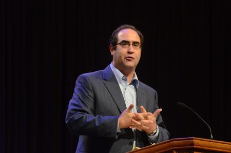 Mark Gignilliat, associate professor of divinity at Beeson Divinity School, speaks in chapel. - Photo by Elizabeth Wilson