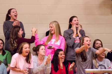 Sisters of Zeta Tau Alpha rejoice after a victory in the Union's Fittest Team competition. - Photo by David Parks