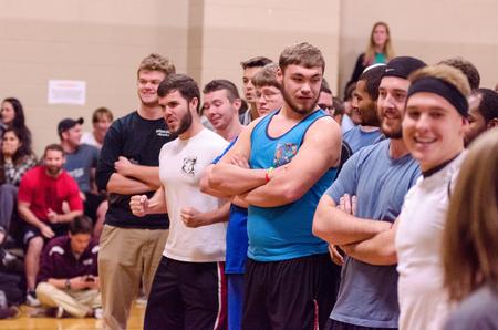 Students cheer on their teammates during Union's Fittest Team competition. - Photo by David Parks