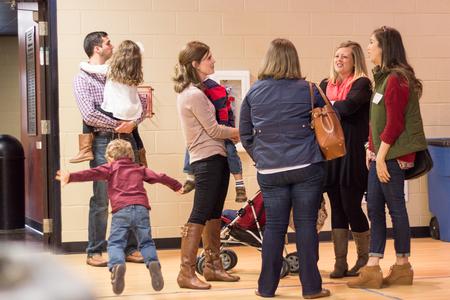 Alumni enjoy conversation during the Class of 2005 Reunion.  - Photo by David Parks