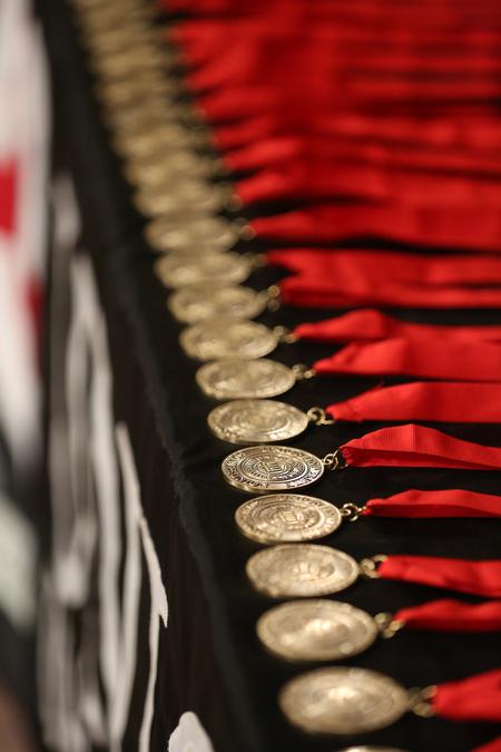 Medallions for the class of 1966 to be given out during Homecoming chapel. - Photo by Kristi McMurry Woody