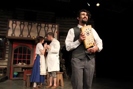 Christian Al-Hagal, sophomore theatre major, stars in the Union production of Neil Simon's Fools in the W.D. Powell Theatre.  - Photo by Sol Bee Park