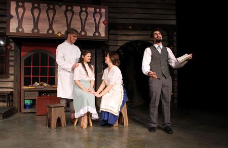Students rehearse for the Union production of Neil Simon's Fools in the W.D. Powell Theatre.  - Photo by Sol Bee Park