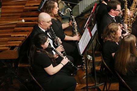 Members of the Symphonic Band perform a piece during their fall concert. - Photo by Kristi McMurry Woody