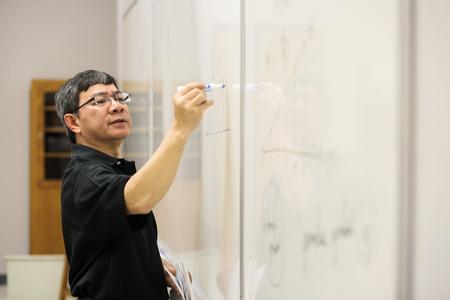 Don Van, professor of engineering and director of accreditation, teaches a class.  - Photo by Kristi McMurry Woody
