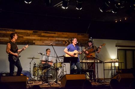 Tanner Cherry and Co. finish out Open Mic at Barefoots Joe. - Photo by Gretchen Foels
