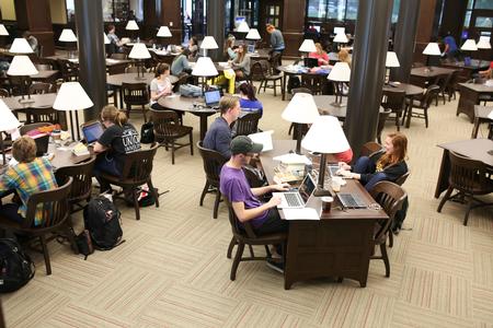 During finals week, students fill The Logos to study. - Photo by Kristi McMurry Woody