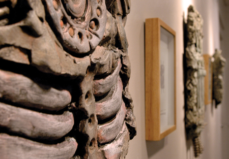 Pieces from the faculty art show that were on display in the art gallery during the month of November. - Photo by Lindsay Stavish