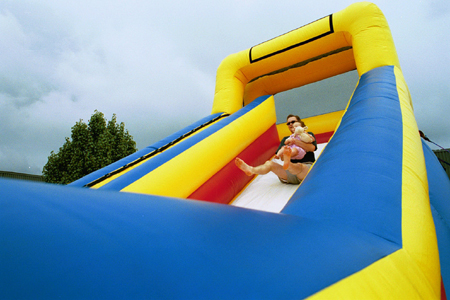 Dr. Greg Thornbury enjoys Fall Fest 2002 with his daughter Katie. - Photo by Kristen Hiller