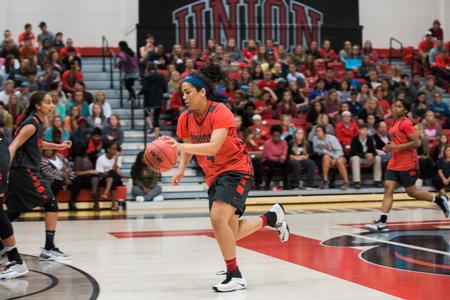 Sara Lytle plays in a scrimmage with her teammates during Bulldog Madness. - Photo by Kristi McMurry Woody