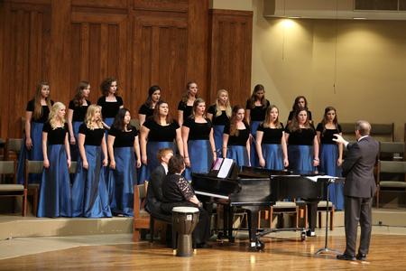 Cantilena women's choir performs during the annual Fall Choral Concert. - Photo by Kristi McMurry Woody
