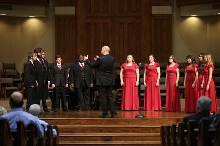 Proclamation performs their first piece for the Fall Choral Concert. - Photo by Kristi McMurry Woody