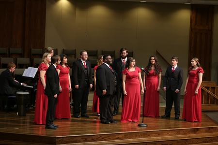 The Voices of Proclamation perform during the Fall Choral Concert.  - Photo by Kristi McMurry Woody