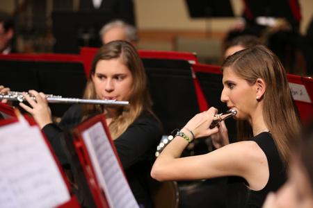 Members of Symphonic Band play in the annual fall concert. - Photo by Kristi McMurry Woody