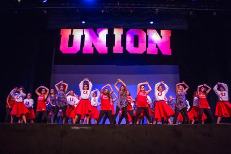 Zeta Tau Alpha competes in the 20th annual SAC Variety Show. - Photo by Gretchen Foels