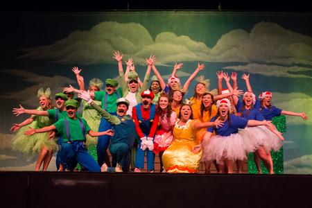 Chi Omega competes in the 20th annual SAC Variety Show. - Photo by Gretchen Foels