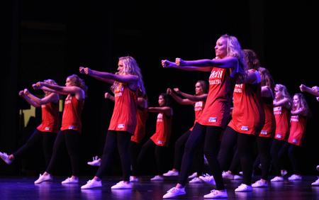 Zeta Tau Alpha performs in the 20th annual SAC Variety Show.  - Photo by Riley Boggs