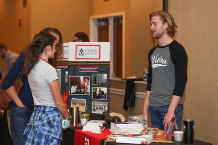 Prospective students check out different departments during Bulldog Days, an overnight visit opportunity.  - Photo by Kristi McMurry Woody