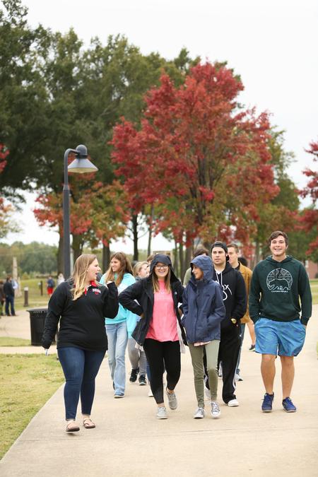 Prospective students and their families take a tour of campus during Bulldog Days.  - Photo by Kristi McMurry Woody