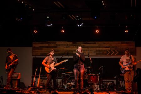 Coopertheband performs the homecoming concert. - Photo by Kristi McMurry Woody