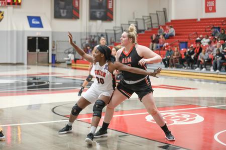 Tiara Caldwell calls out for the ball during a game against Auburn University Montgomery. - Photo by Kristi McMurry Woody