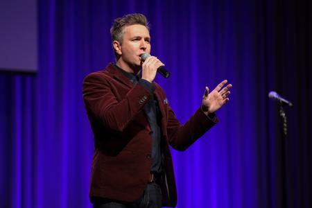 Travis Cottrell performs for the annual Booster Club fundraiser. - Photo by Kristi McMurry Woody