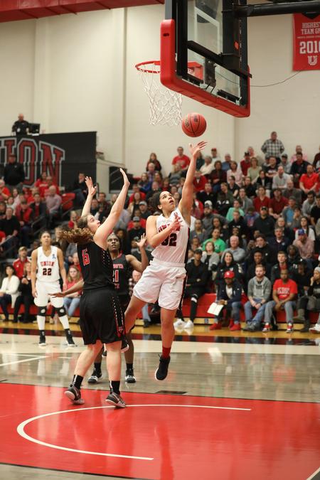 Sara Lytle goes up for a layup during the Sweet Sixteen game against Valdosta State. - Photo by Kristi McMurry Woody