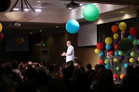 Author Bob Goff speaks at the Auxiliary Banquet. - Photo by Kristi McMurry Woody