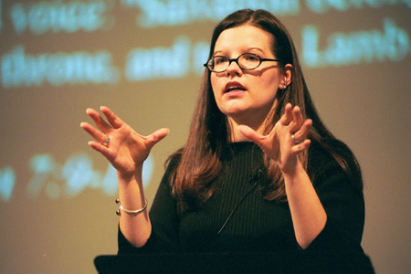 Suzanne Moseley speaks on the importance of missions, and our calling as Christians to obey the <i>Great Commission.</i> - Photo by Justin Veneman