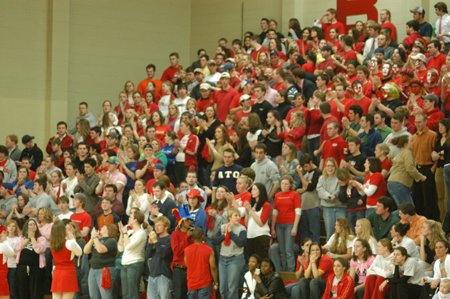 The Union student section goes crazy during the Union win over Lambuth. - Photo by Steven Aldridge