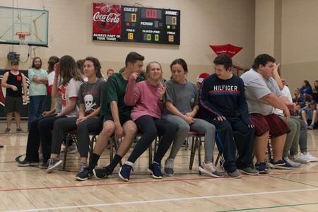Students participate in Bulldog Olympics, hosted by the senior class for Homecoming. - Photo by Lynn Tucker