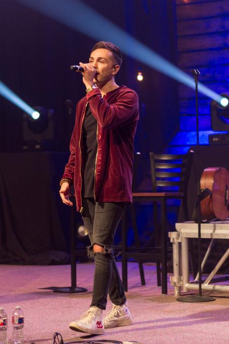 Christian group Anthem Lights performs the Homecoming Concert in the chapel. - Photo by Nikki Grim