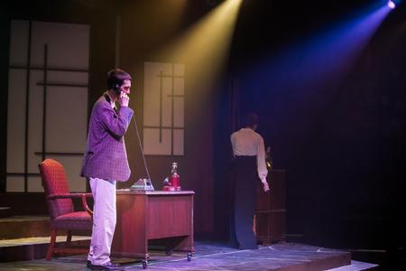 Students perform in Sherlock Holmes, directed by senior Hannah Brandt. - Photo by Kristi McMurry Woody