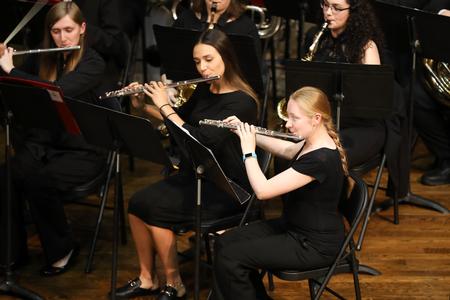 Members of Symphonic Band perform at First Baptist Church during their annual fall concert. - Photo by Kristi McMurry Woody