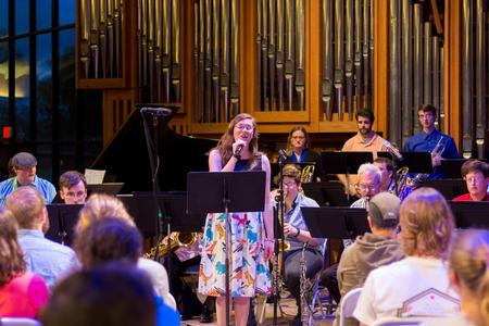 Students perform in the annual Jazz Band Concert. - Photo by Nikki Grim