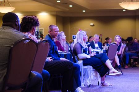 Student athletes enjoy the first ever Top Dawg awards banquet. - Photo by Jess Newendyke