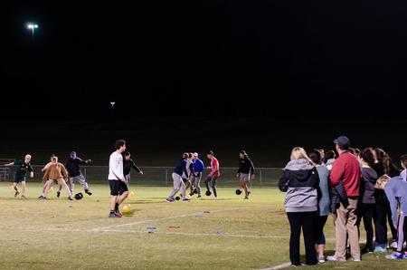 Students play games during Bulldog Olympics during Homecoming. - Photo by Jess Newendyke