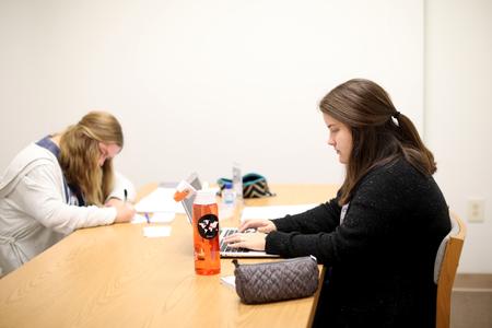 Students study in the Center for Academic Success.  - Photo by Kristi McMurry Woody
