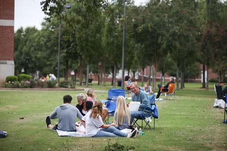 Students enjoy Family Weekend with their families during the annual Make-A-Wish picnic. - Photo by Kristi McMurry Woody